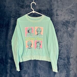 Golden Girls‎ Green Center Print Design Sweater Womans Size Large